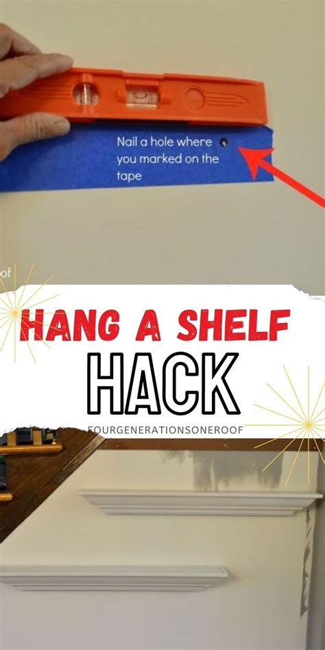 How To Hang A Shelf Hack