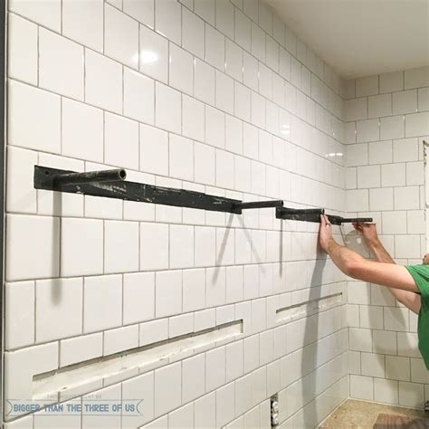 How To Hang A Shelf On A Tile Wall