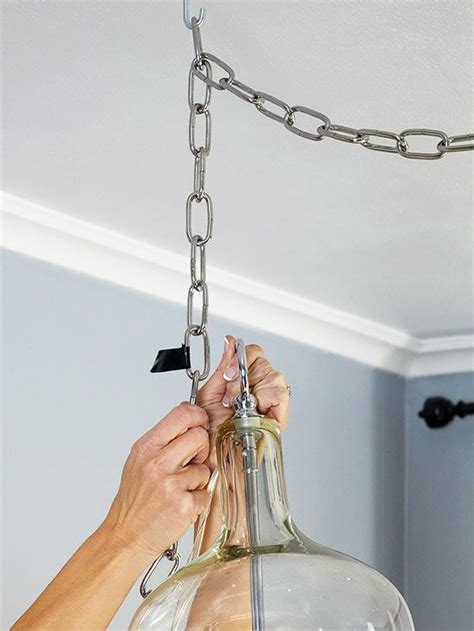 How To Hang Light With Chain