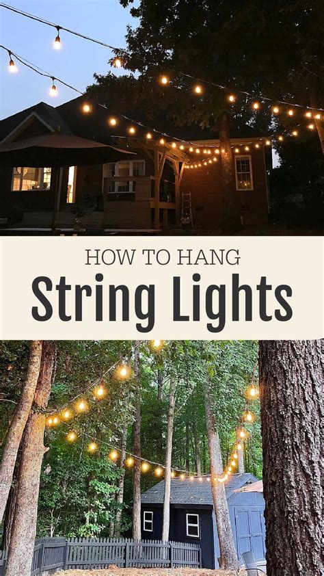 How To Hang Lights From Tree Branches