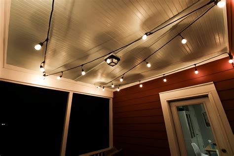 How To Hang String Lights From Porch Ceiling