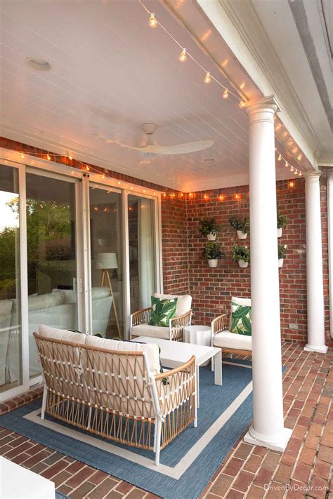 How To Hang String Lights In Covered Patio