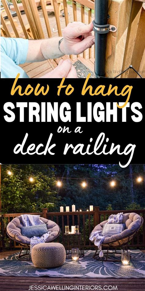 How To Hang String Lights In Deck