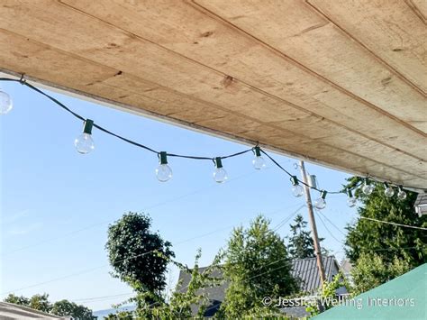 How To Hang String Lights On Deck Roof