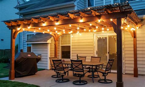 How To Hang String Lights On Pavilion