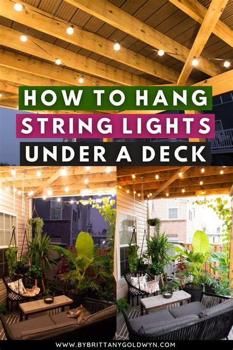 How To Hang String Lights On Your Deck