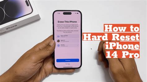 how to hard factory reset iphone 14