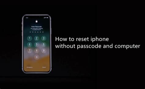 how to hard reset iphone 7 without computer or passcode