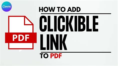 how to have a clickable link in pdf