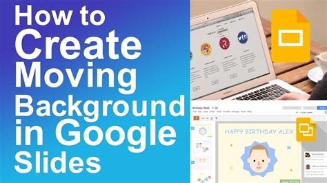 how to have a moving background on google slides