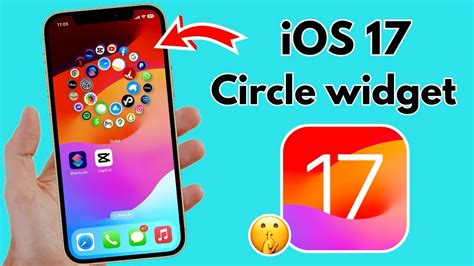 how to have apps on an iphone in a circle shape