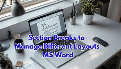 how to have different layouts in word