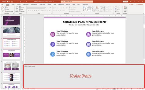 how to have notes in powerpoint presentation