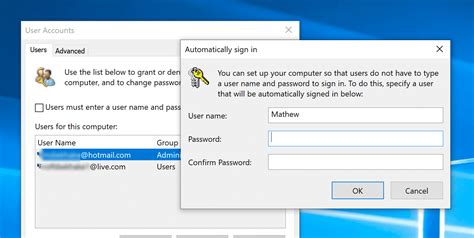 how to have user auto login
