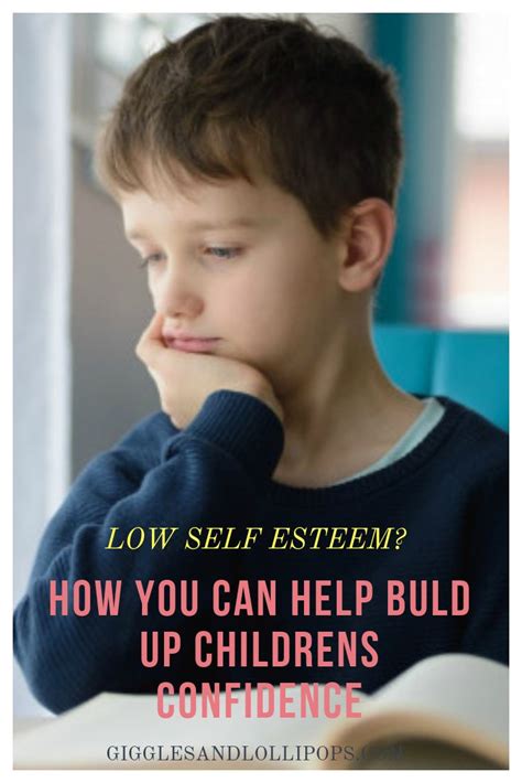 how to help a child with low self image