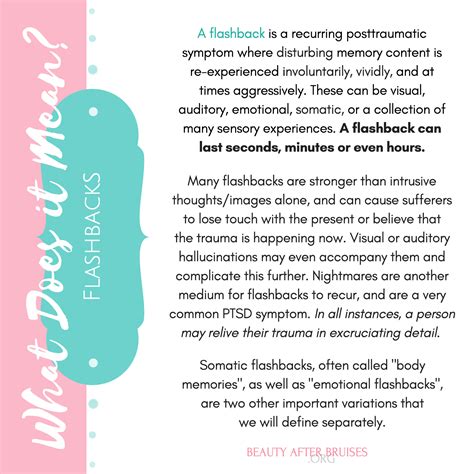 how to help someone with traumatic flashbacks