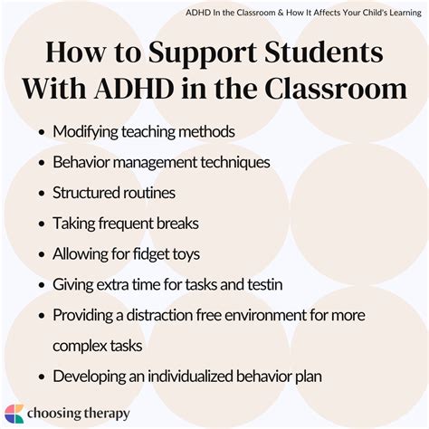 how to help students with adhd in the classroom
