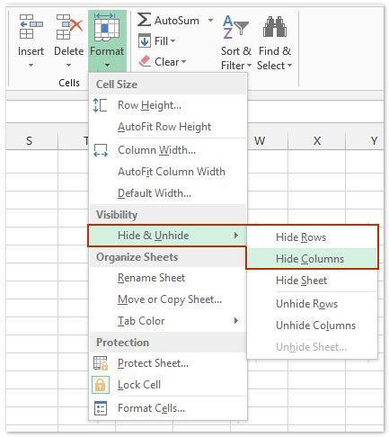 How To Hide All Unused Cells In Excel