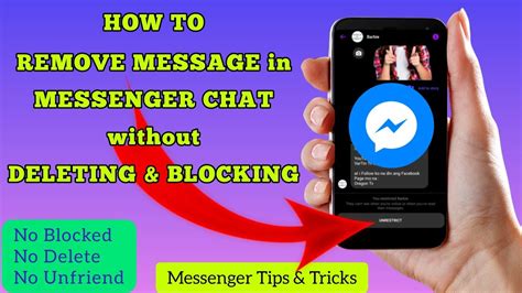 how to hide chat messages in messenger
