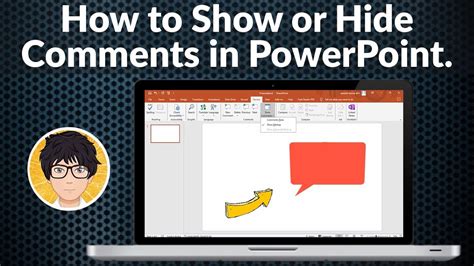 how to hide comments in powerpoint