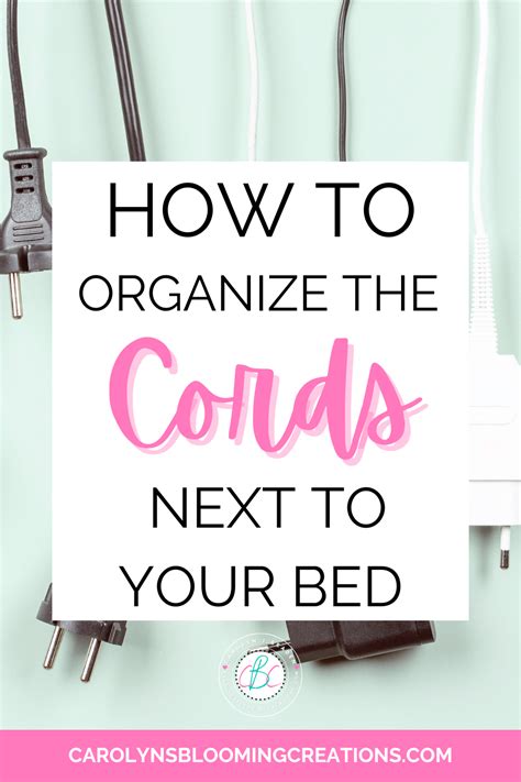 How To Hide Cords Next To Bed