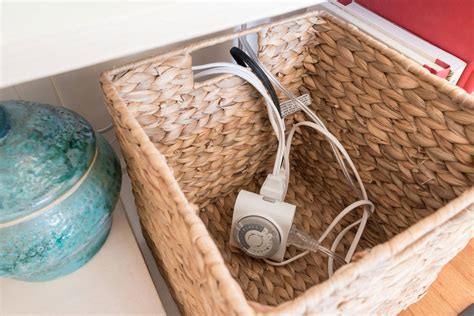 How To Hide Cords On A Shelf