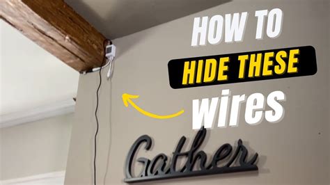 How To Hide Extension Cord On Wall