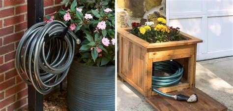 how to hide garden hose