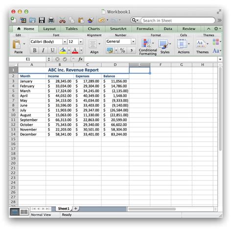 Hide Rows in Excel on Mac