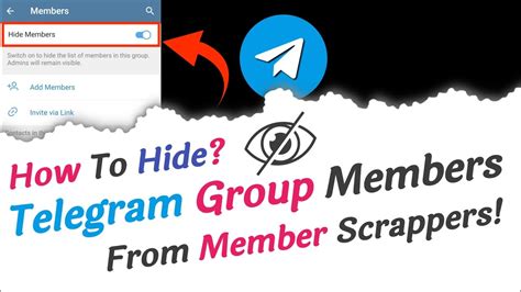 how to hide in telegram group