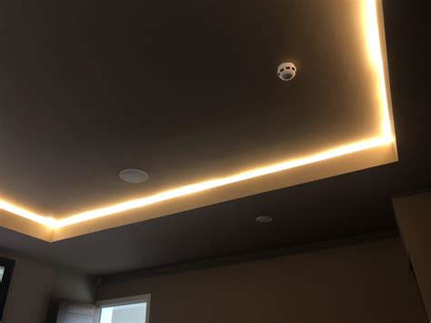 how to hide led strip lights on wall