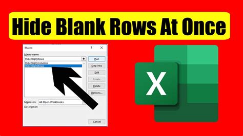 How To Hide Multiple Blank Rows In Excel