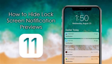 how to hide notifications on lock screen iphone x
