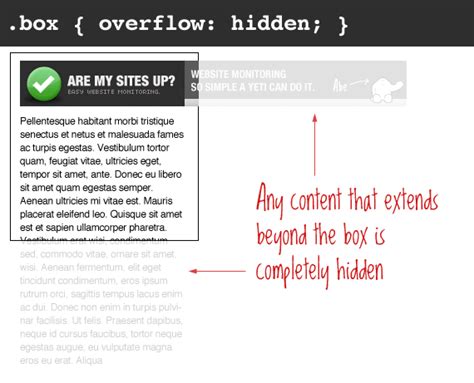 how to hide overflow text in css