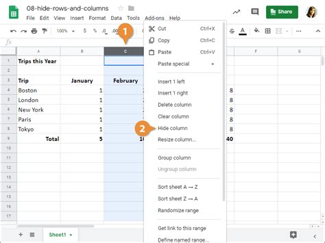 How To Hide Ref In Google Sheets