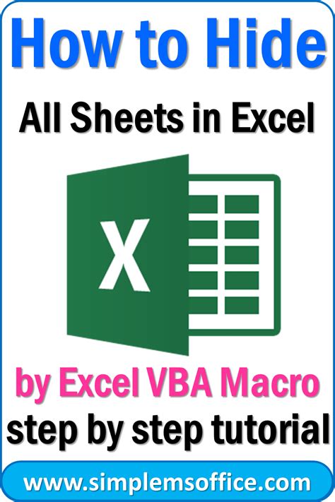 How To Hide Sheets In Excel Using Macro