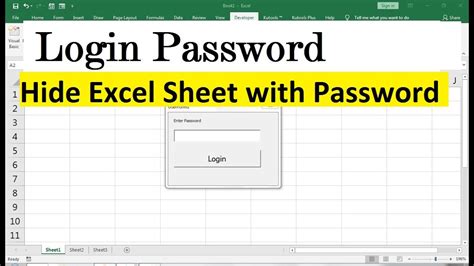 How To Hide Sheets In Excel With Password