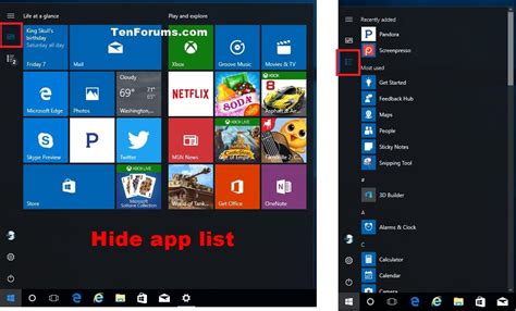 how to hide the start button in windows 10