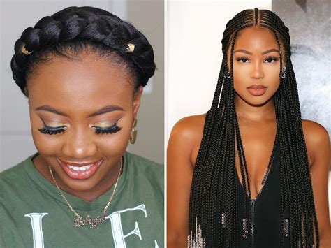 How To Hide Thin Edges With Box Braids