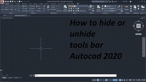 how to hide toolbar in autocad