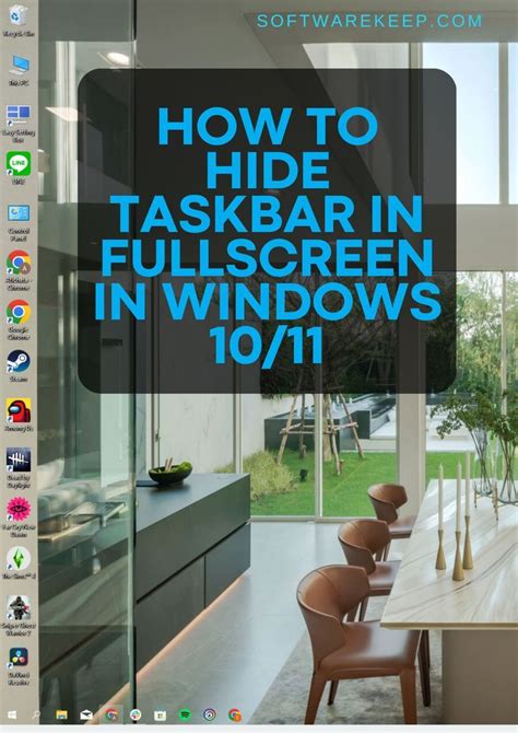 how to hide windows taskbar in fullscreen