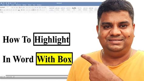 How To Highlight A Box In Word