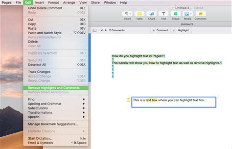 how to highlight all text on mac