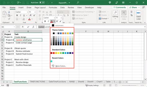how to highlight bold text in excel