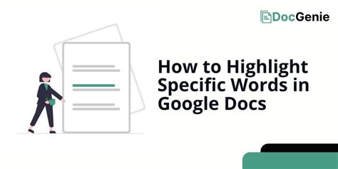how to highlight certain words in google docs
