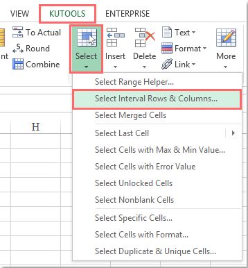 how to highlight every nth cell in excel