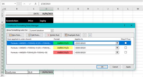 how to highlight expiry date for excel file