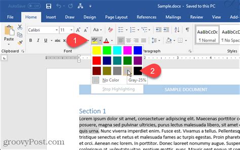 how to highlight multiple text in word