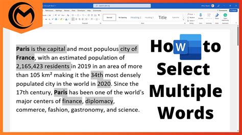 how to highlight multiple words in word at the same time