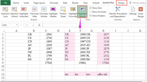 how to highlight names in excel
